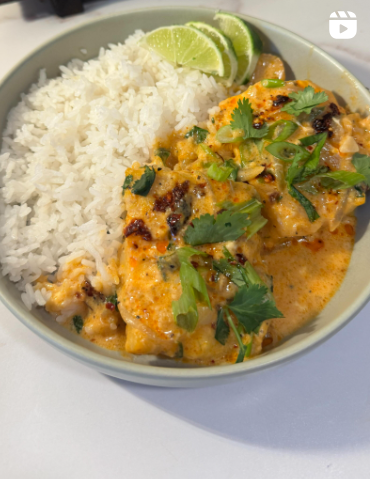 Coconut Lime Poached Cod