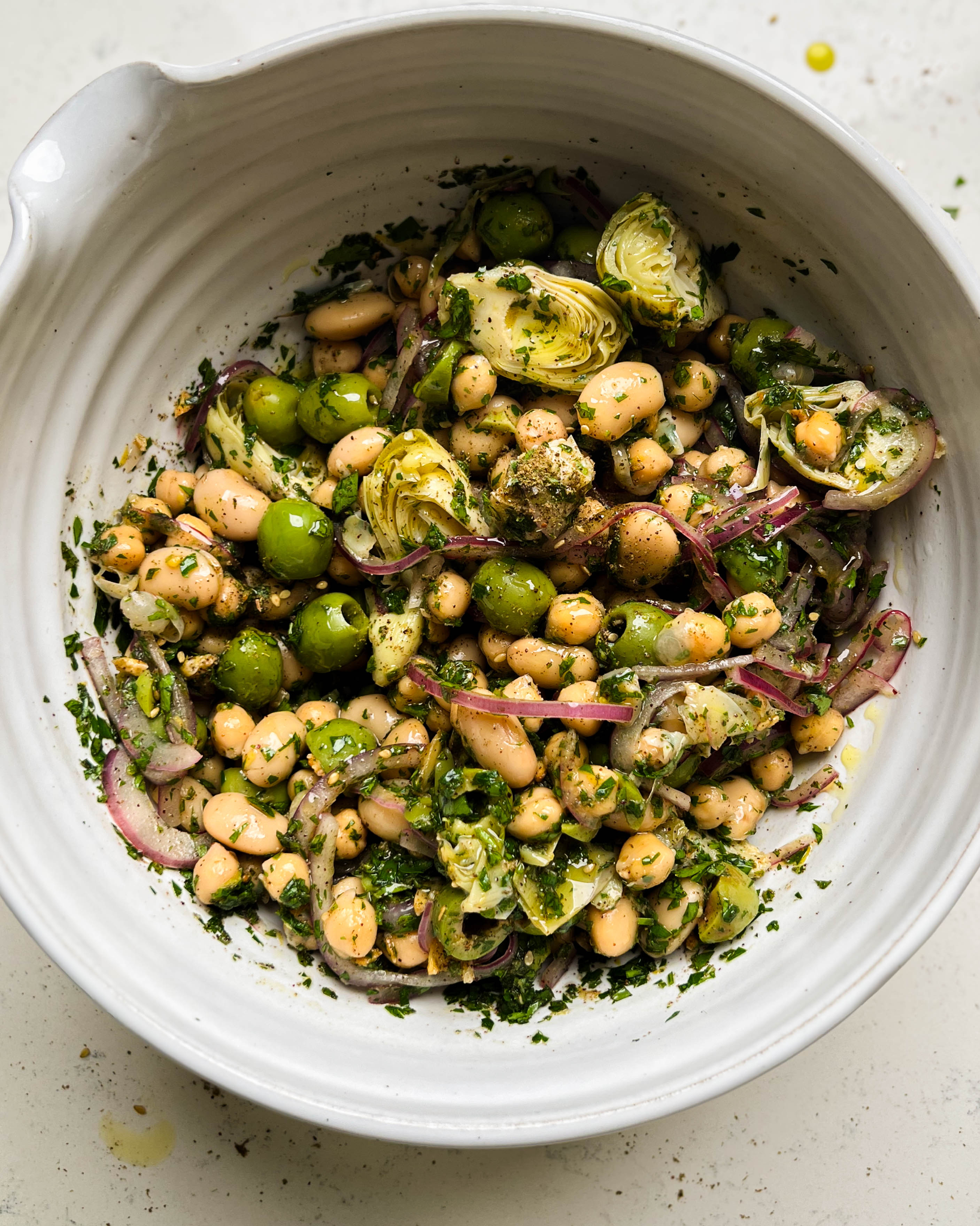 Marinated Za’atar Bean Salad