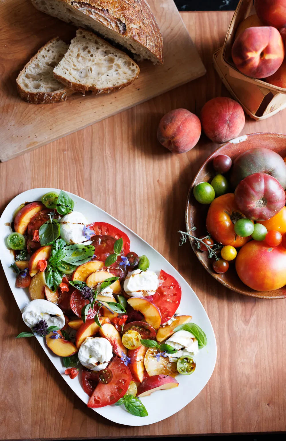 Peach and Tomato Salad